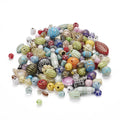 Electroplated Mixed Color Vintage Mixed Acrylic Beads Loose Beads Diy Hand Beaded Materials Accessories