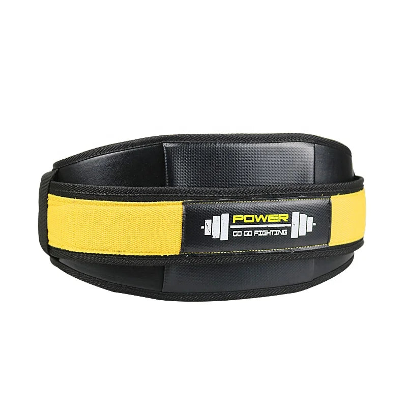 Custom Leather Powerlifting Waist Belt Gym Nylon Weight Lifting Support Polyester Training Power Belt MegaBDM
