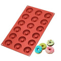 18 Cavity Food Grade Silicone Donut Mold Nonstick Chocolate Doughnut Baking Moulds