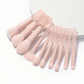 Makeup Brush Set for Travel Makeup Brush Kit Wholesale 10 Pcs Mini Peach Pink Synthetic Hair Lipstick Set Foundation Brush
