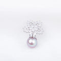 P010834 DIY 7-9mm Natural Freshwater Pearl Pendant Accessory 925 Sterling Silver Engagement Jewelry Necklace for Women