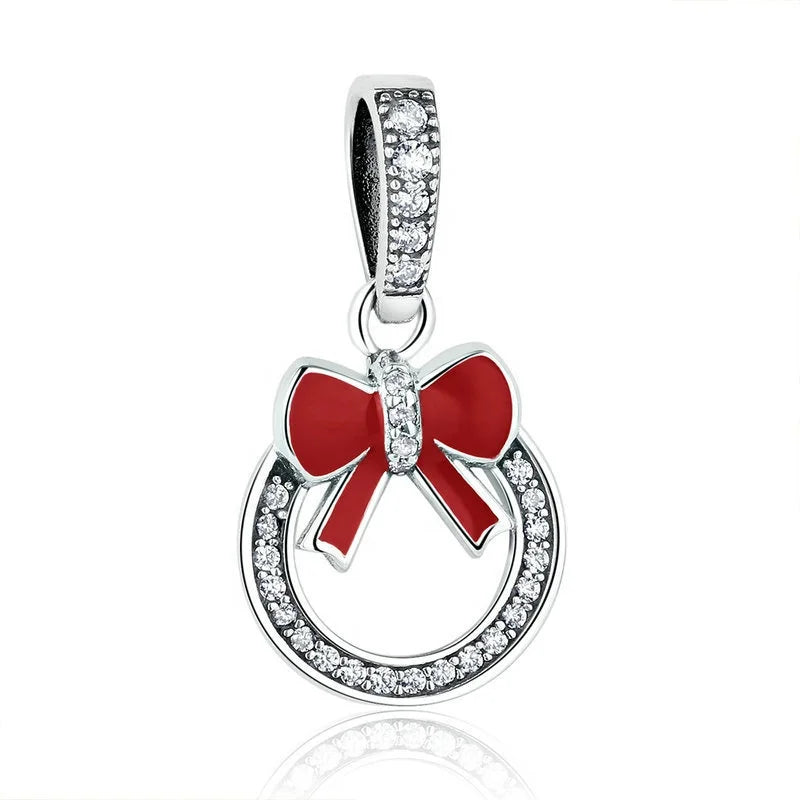 Factory Wholesale 925 Sterling Silver Bell Christmas Charm Fine Jewelry Pendants Charms for Christmas Bracelet Making