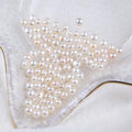 Factory Direct Freshwater Pearls 4-4.5mm Flat Pearls Beads Half Hole Button Loose Pearls Fresh Water Natural