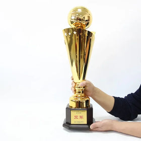 2025 Manufacturer Design Qatar Champions League Metal Trophy China Manufacturer Customized Metal Trophy Basketball Football