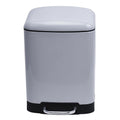 Round 5L Iron Bin Metal Small Trash Can Garbage Container Bin for Bathrooms Kitchens Home Offices