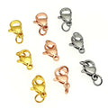 Keychain DIY Necklace Chain Bracelets Making Wholesale Stainless Steel Gold Plated Jewelry Hooks Lobster Clasps