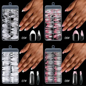 Misscheering Multi Color Medium Rectangular armor 3D French Cute Ins Style Detachable Wearing Armorse Nails