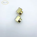 Luxury Rectangle Perfume Bottle Cap Lids 15mm Smart ABS Plastic Shiny Gold Luxury Bottle Cap closures
