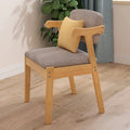 Wholesale Nordic Solid Wood Dining Chair Home with Comfortable Casual Backrest Solid Wood Leisure Chair
