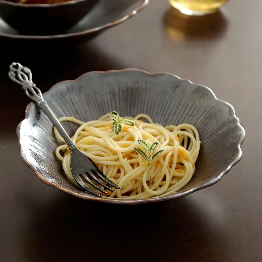 Factory Direct Wholesale Japanese Unique Ceramic Porcelain Serving Deep Fruit Salad Bowls and Ramen Noodle Soup Bowl