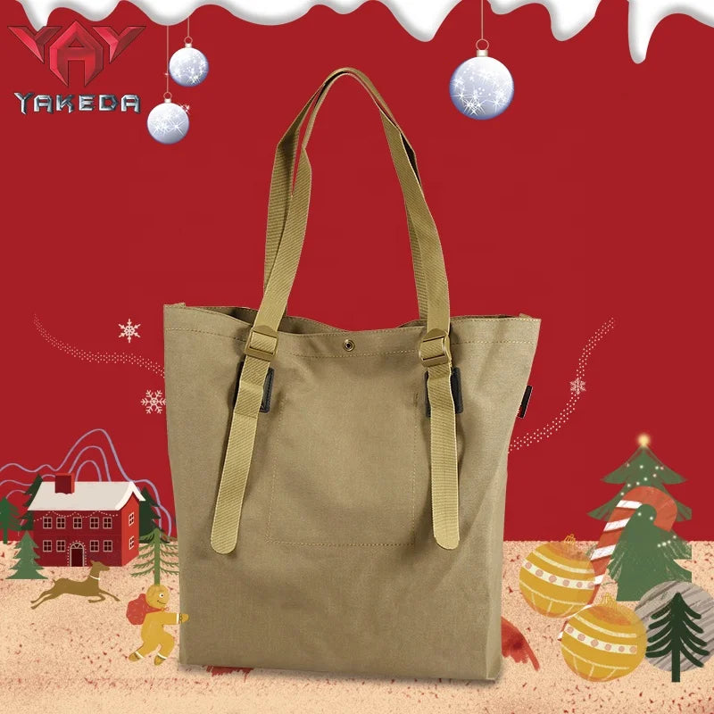 Yakeda Christmas Present Tactical Hand Bag Adjustable Length Tote Bag Tactical Utility Out Casual Shopper Bags Daily Totebags