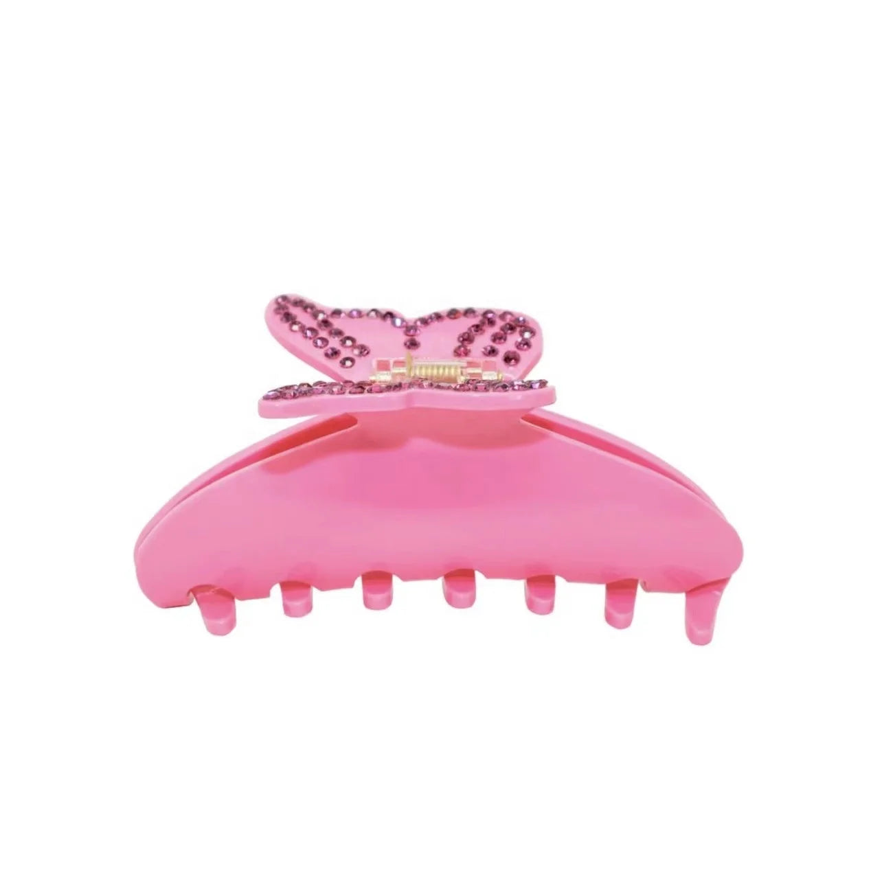 Personalized Star Heart Butterfly Rhinestone Acetate Hair Claw Clips With Diamond