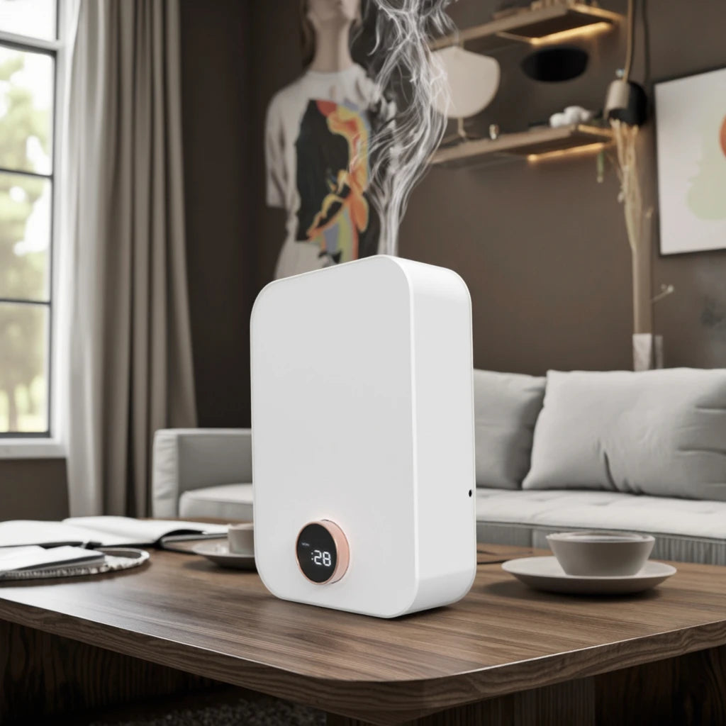 150ml Ultrasonic Electric Essential Oil Diffuser Wall-Mountable APP Control Waterless Aroma Diffuser for Home Hotels Outdoor Use