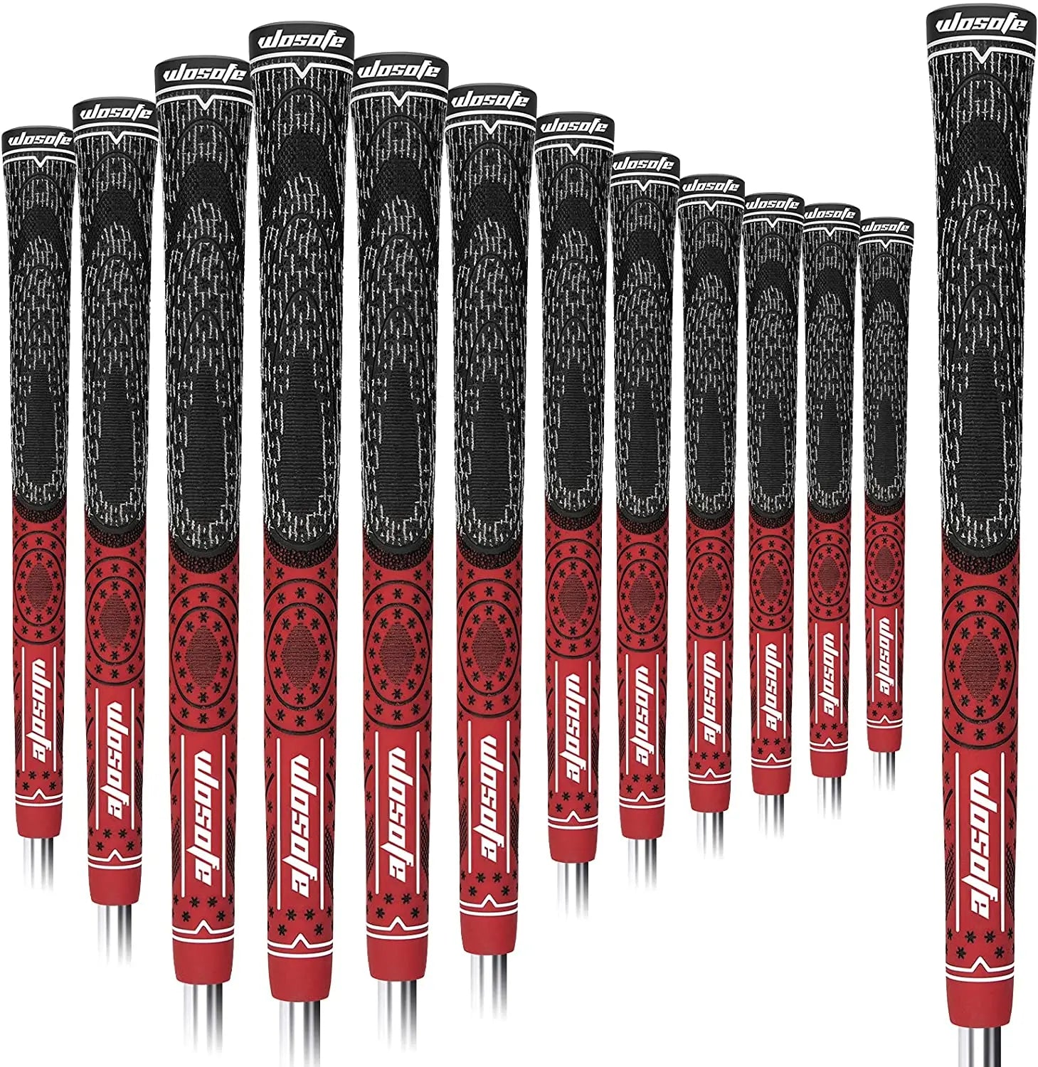 Wholesale Custom Anti-Slip High Stability  Half Cotton Yarn Midsize Standard Golf Rubber Grip