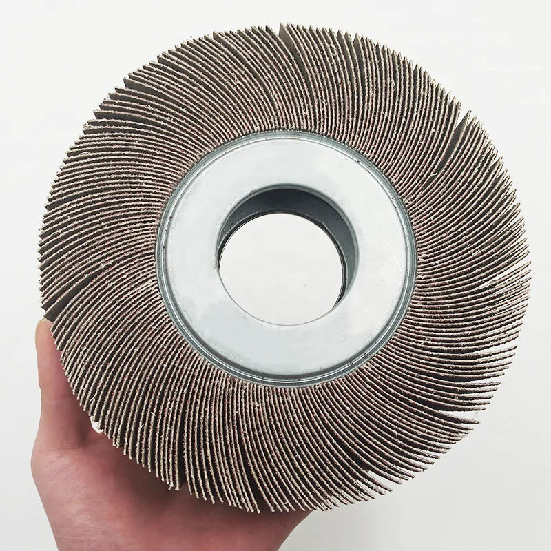165*25*25mm Kx309 Aluminum Oxide Flap Wheel for Polishing Stainless Steel Metal Wood Furniture Stone Grinding Flap Wheels