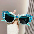 Occhiali Da Sole logo Luxury Rhinestone Crystal Glasses Female Sun Glasses Cat Eye Brands Shade Custom Sunglasses Logo Women