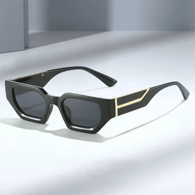 2024 New Trendy Fashion Retro Small Frame Sunglasses Women Hip Hop Vintage square Sun Glasses