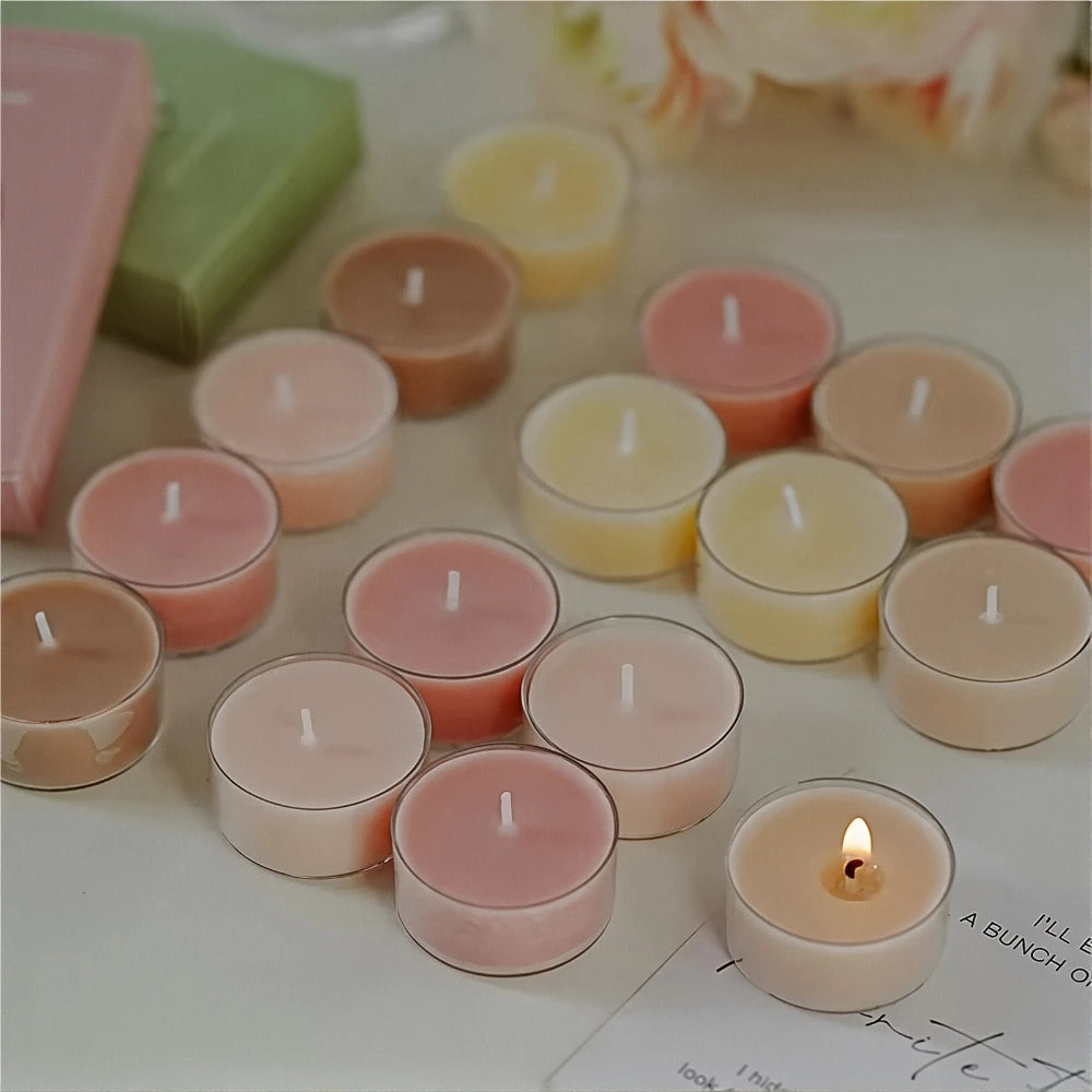 Wholesale Home Decor Fragrance Candles Creative Smokeless Romantic Aromatic Tea Light Candles Soy Wax Small Mini Scented Candles