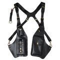 New Man Pu Leather Anti-Theft Safety Wallet Bag Travel Outdoor Hidden Underarm Holster Pirate Shoulder Phone Case Wallets Bags