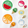 Creative Fruit Animal Round Folding Fan Cartoon Portable Mini Cute Hand Held Fans Summer Cooling Gift