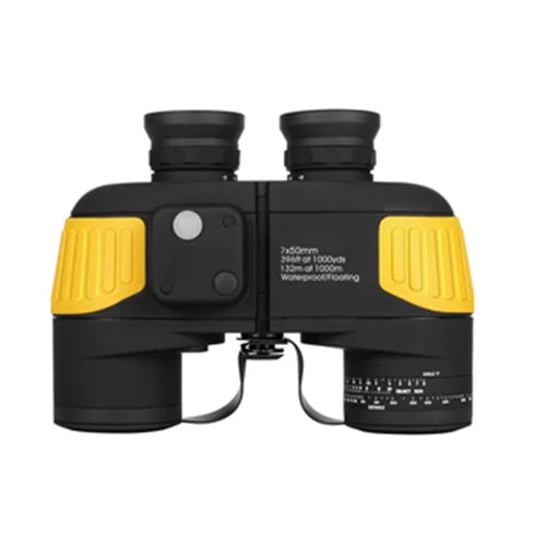 Marine 7x50 Binoculars with Internal Rangefinder & Compass for NavigationBoatingFishing