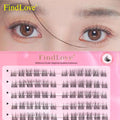 Press on Eye Lashes Individual Self-Adhesive Pre Cut Segment Lashes Eye Lashes Self Adhesive