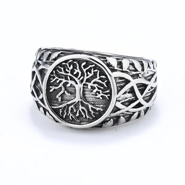 Fashion Rings Custom Men Chunky Minimalist Jewelry 18k Waterproof Retro Stainless Steel Viking Men's Gothic Ring