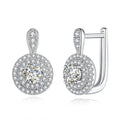 Christmas Luxury Party 2023 Fine Jewelry Ladies 1ct Moissanite Diamond Earrings VVS1 925 Silver 18k Gold Women Hoop Earrings