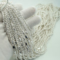 Wholesale Hot Selling Diamond Cut Shiny 925 Solid Silver Rope Chain Necklace Men Women