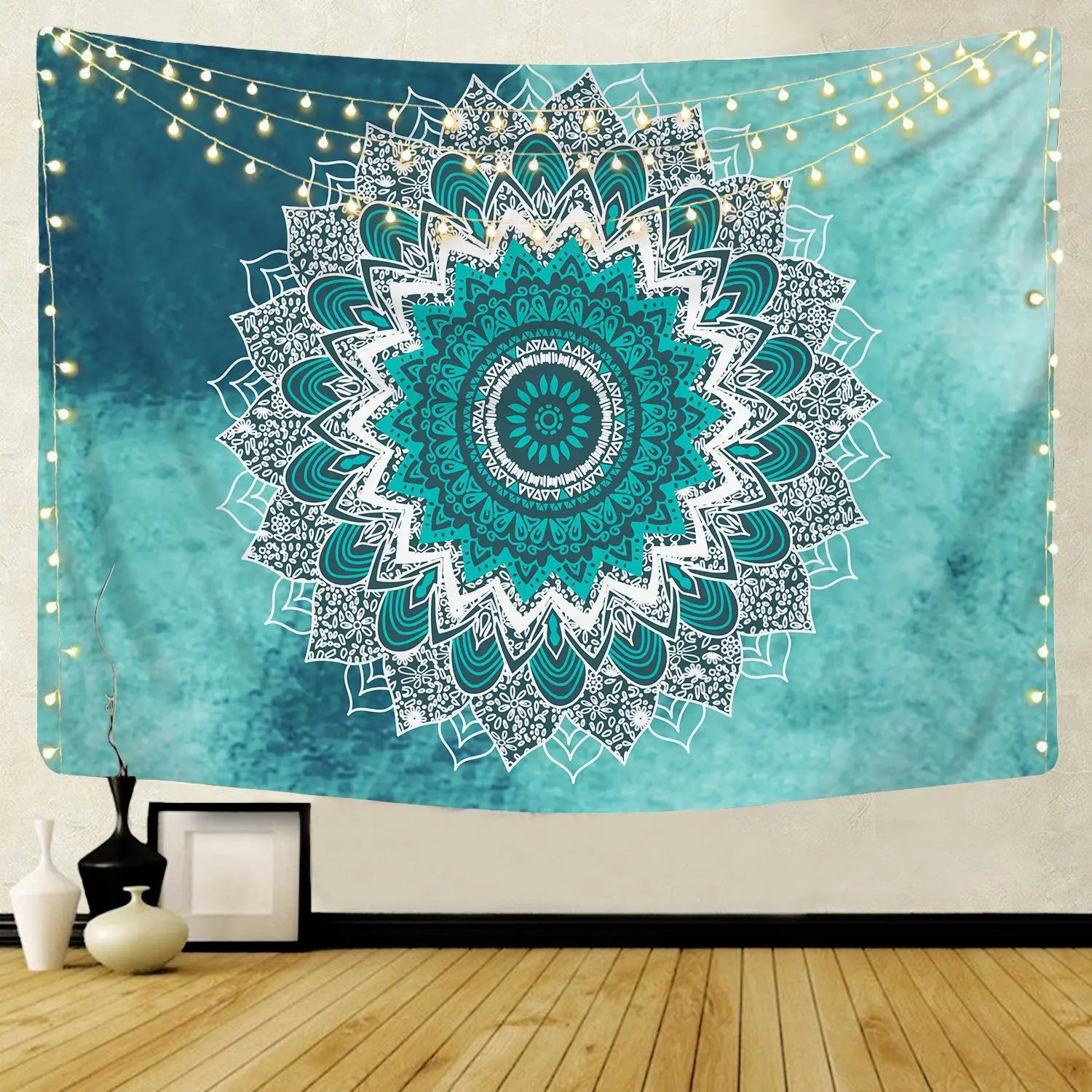 Indian Hanging Wall Tapestry Mandala Fabric Psychedelic Carpet Large Wall Tapestry Hippie Boho Decor Dorm Wall Cloth Tapestries