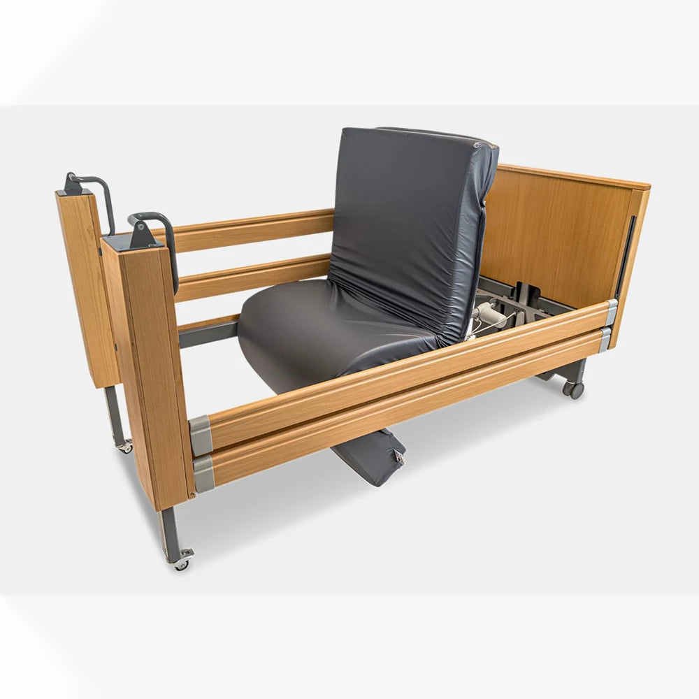 OEM ODM Wood Medical Bed for Home Care Nursing Home Wood Electric Bed  Home Care Bed for Elderly