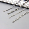 Personalized Chain 925 Sterling Silver Twist Rope Chain for Bracelet/Necklace Making Accessories Wholesale