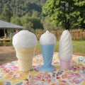 J-0401 3Designs DIY Cake Decor Ice Cream Silicone Mold Homemade Cone Dripping Gypsum Mould for Making Aromatherapy Candle Tool