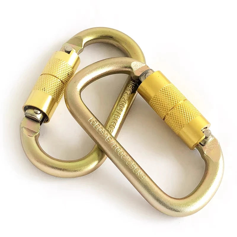 Hot Sales OEM 304 316 Stainless Steel Spiral Industrial Hardware Mountain Climbing Safety Spring Buckle Aluminium7075