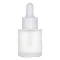 Custom Empty 25ml Cylinder Shape Frosted Appearance Glass Dropper Bottle for Essential Oil