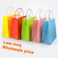Wholesale Custom Luxury Craft Gift Brown White Packaging Bolsa De Papel Printed Shopping Bag Kraft Paper Bags With Your Own Logo