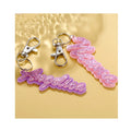 Factory Custom pink Series Girls' Holiday Memorial Gift Small Pendant Hanging Acrylic Keychain
