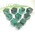 Natural Malachite Cubes Gemstone Malachite Cube Healing Malachite Tumbled Stone for Decoration
