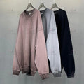 Custom Men's Acid Wash Sweat Shirt 430 Gsm Oversized Comfort Heavy French Terry Vintage Wholesale Stone Washed Sweatshirts Men