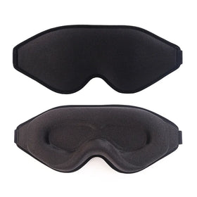 Private Logo Label 3d Black Sleeping Custom Eye Mask 3d Memory Foam Contoured Eyemask Sleepmask