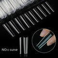 Nail Art Tools 500 PCS Artificial False Nail Art Tips Half Cover French XXXL Coffin Nail Tips No C Curve Square Tips