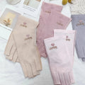 Half Finger Open Toed Sunblock Shield Uv Protection Gloves Anti Uv Fingerless Gloves for Gel Nail Lamp