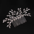 Silver Color Rhinestone Crystal Handmade Wedding Hair Combs Hair Accessories for Bridal  Headpiece Women Bride Jewelry