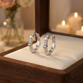 Hot Selling 925 Sterling Silver Inlaid with 5A Grade Cubic Zircon Heart Women's Hoop Earrings Jewelry Wholesale