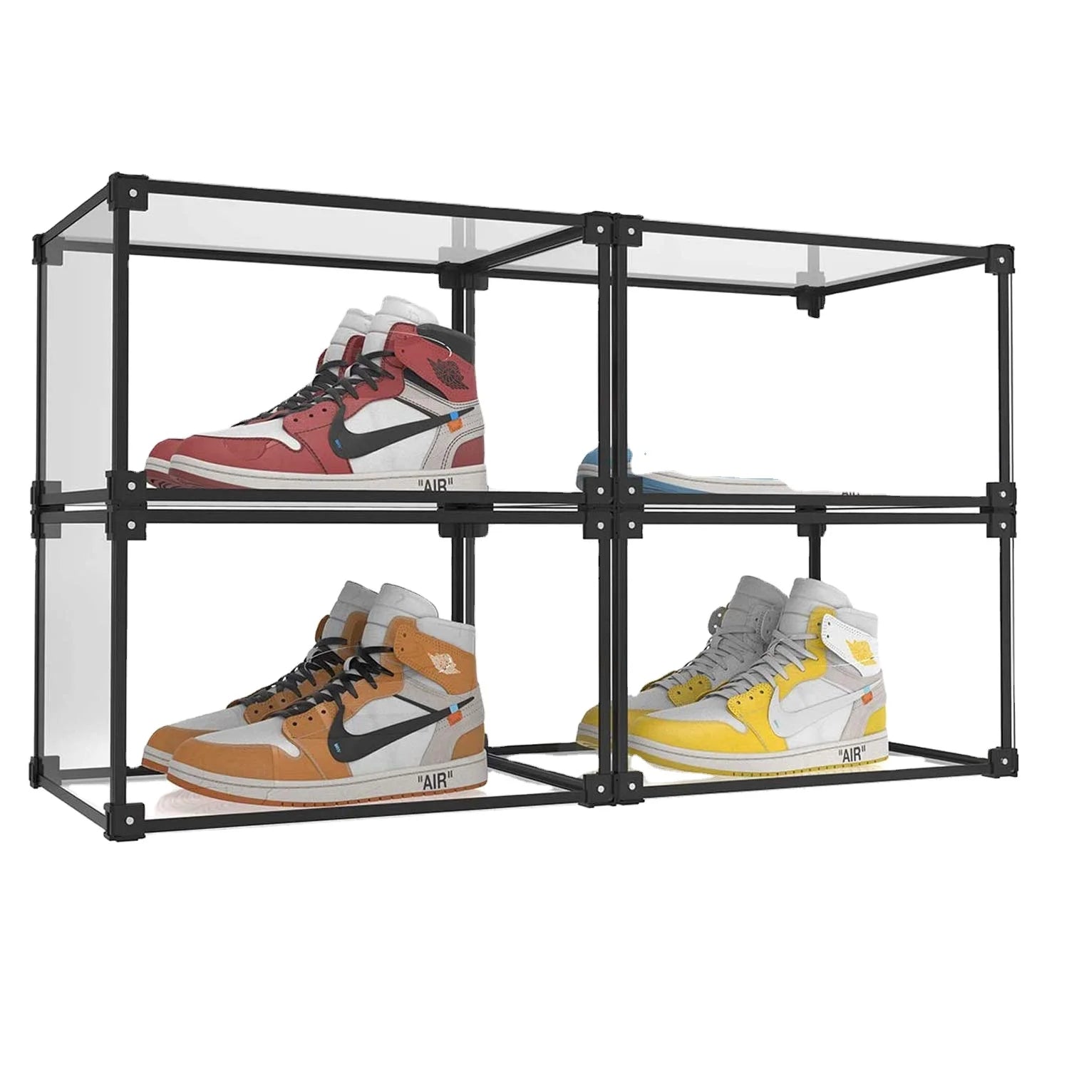 Clear Plastic Giant Magnetic Shoe Box Acrylic Wholesale Transparent Shoe Box 2020  Hot Drop Front Shoe Box Stackable