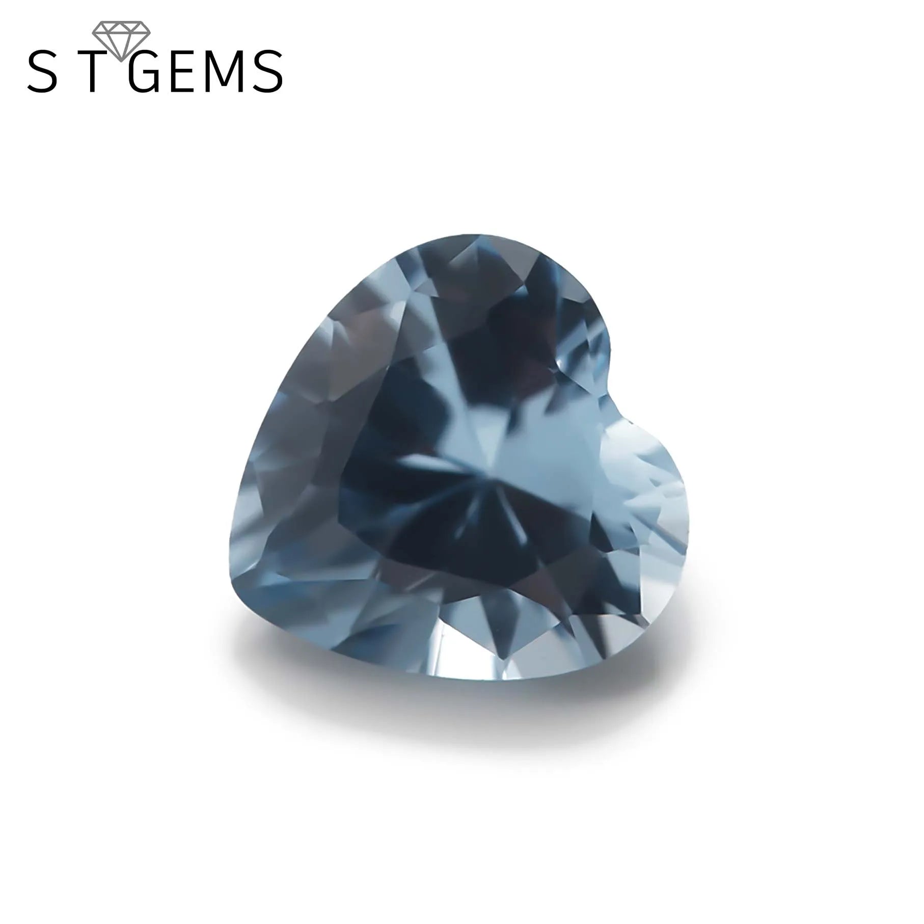 Wholesale Loose Gemstones 106# Blue Spinel Heart Shape Stones