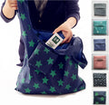 Fashion Design Custom Eco Ripstop Grocery Carry Bag Foldable Recycled Polyester  Reusable Shopping Bags with logo