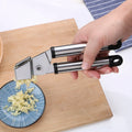 HelloWorld Manual Household Garlic Press Stainless Steel Garlic Masher Kitchen Accessories