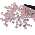 Fancy Pink 0.3ct Round Cut VS Clarity Lab Created HPHT Polished Loose Diamond Excellent Clarity ChenJing Brand Filled Diamonds