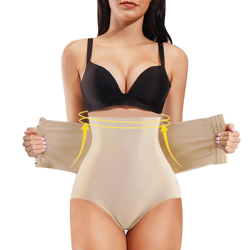 Custom logo Sexy Butt Lifter Lift up Panty Tummy Control Panti Waist Trainer Panty Two Straps